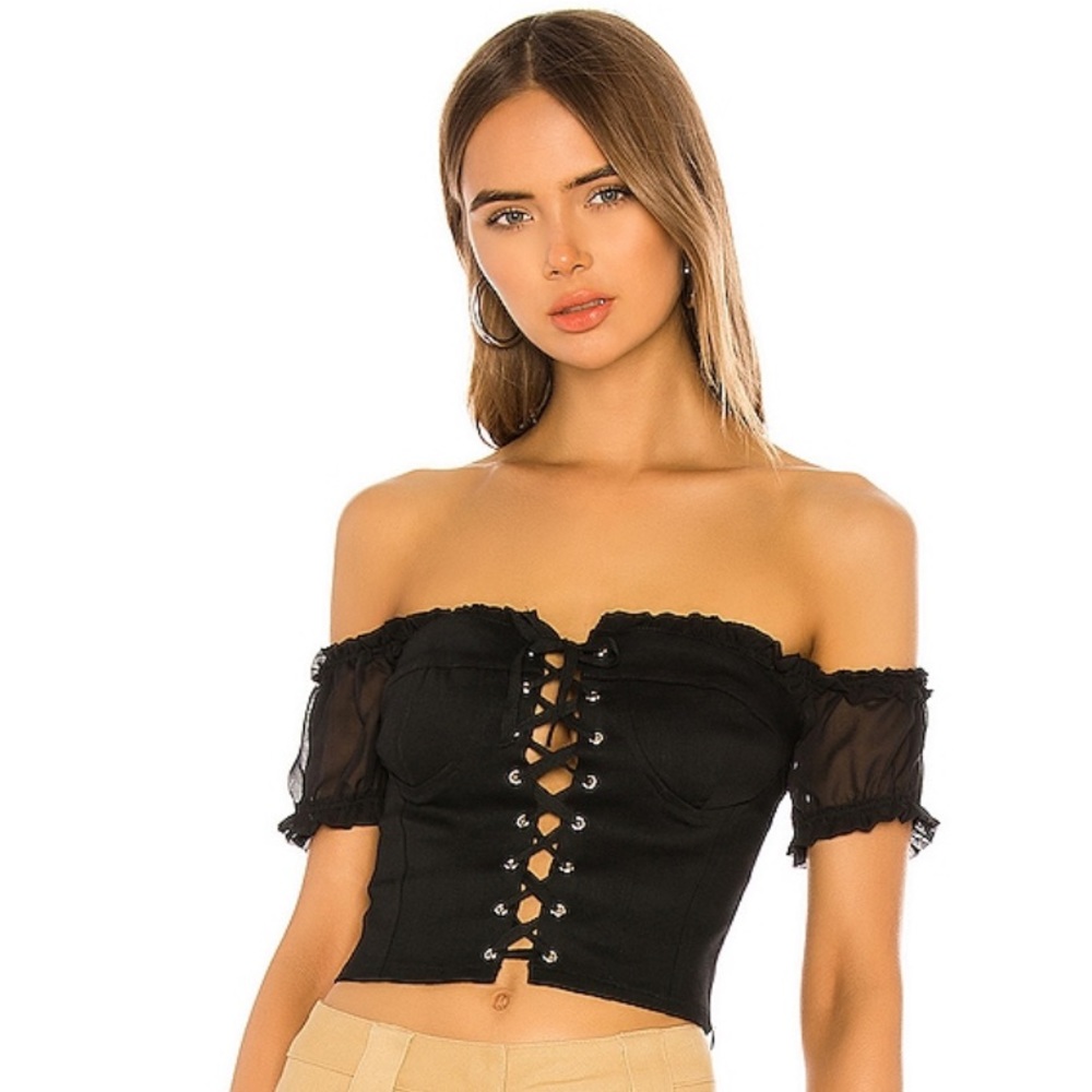Black Bustier Top